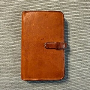 Small Coach Tan Leather Organizer